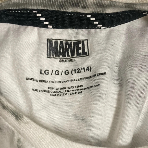 Marvel Black Panther Tie-Dye Long Sleeve Graphic Tee Size Large - Picture 3 of 6